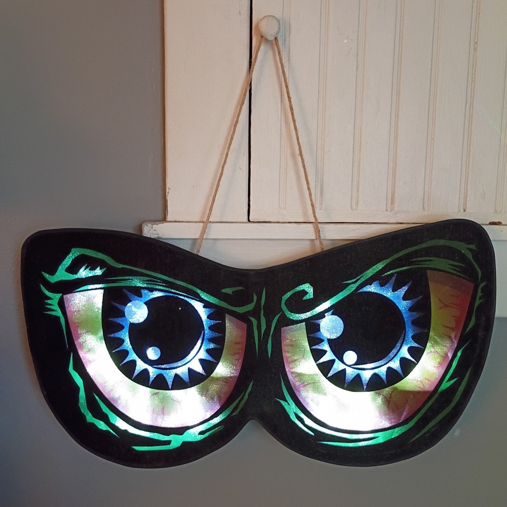 Animated Lighted Eyes Occasions 11 inch Led Halloween Decor With Batteries